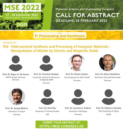 Materials Science Engineering Congress 27.-29. September 2022 (MSE22)