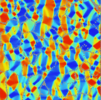 The Influence of Electric and Magnetic Fields on Microstructure in Multiferroic Composite Materials - a Phase-Field-Crystal Approach